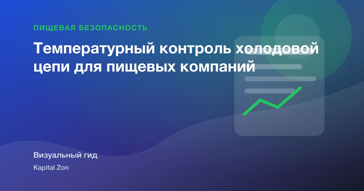 Визуальное резюме: Температурный контроль холодовой цепи для пищевых компаний