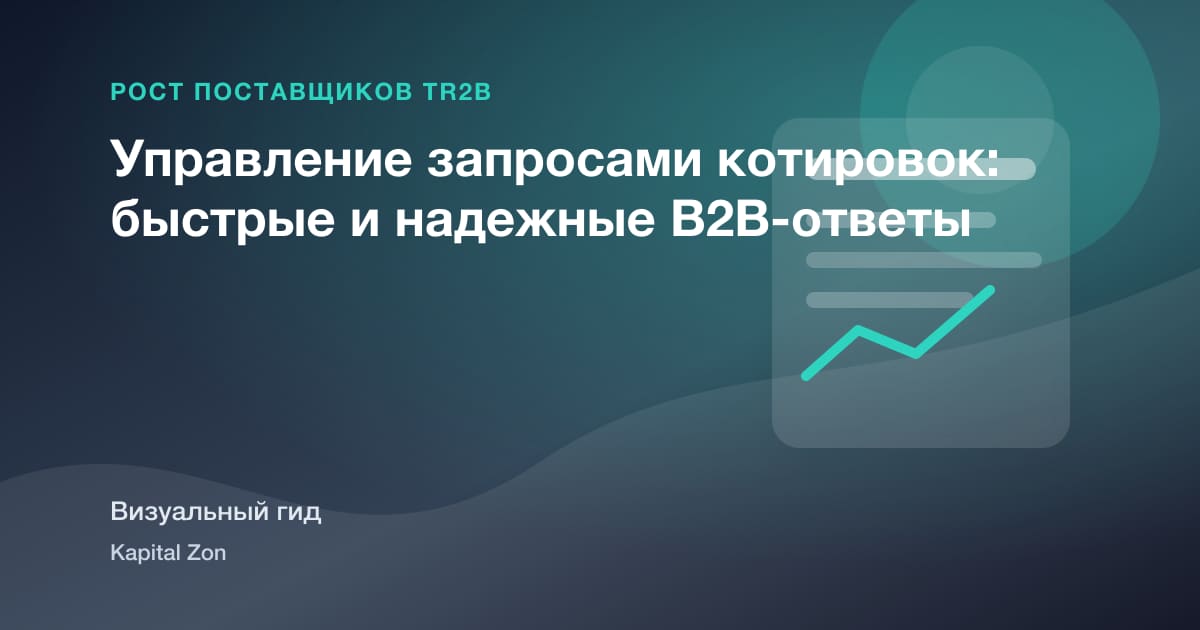 Управление запросами котировок: быстрые и надежные B2B-ответы