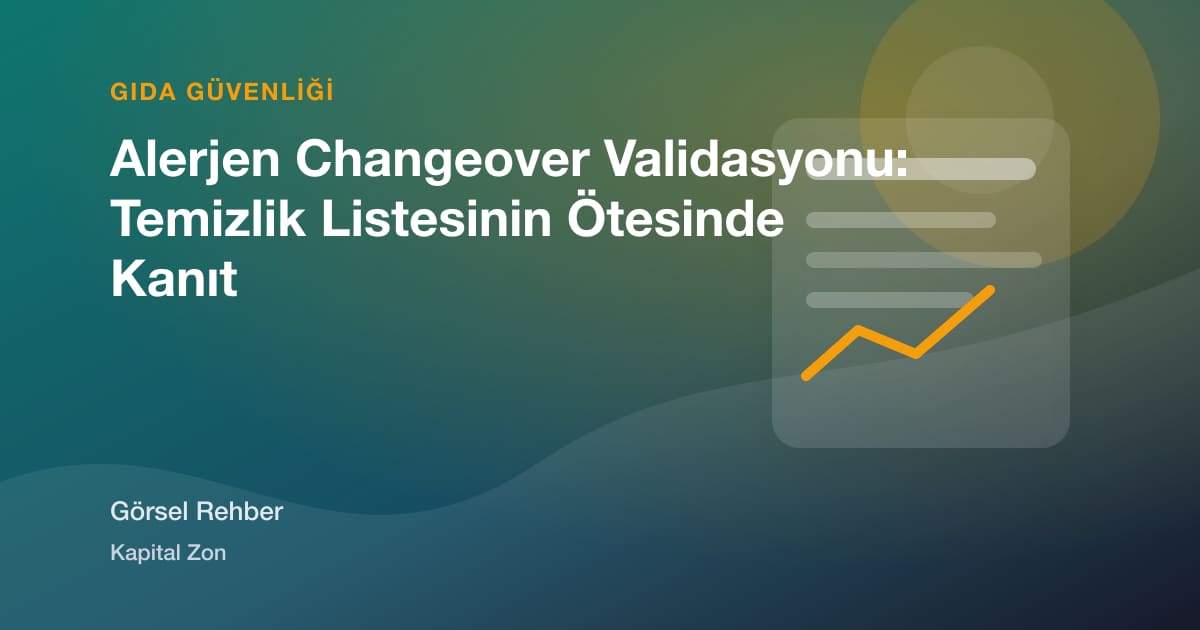 Alerjen Changeover Validasyonu: Temizlik Listesinin Ötesinde Kanıt