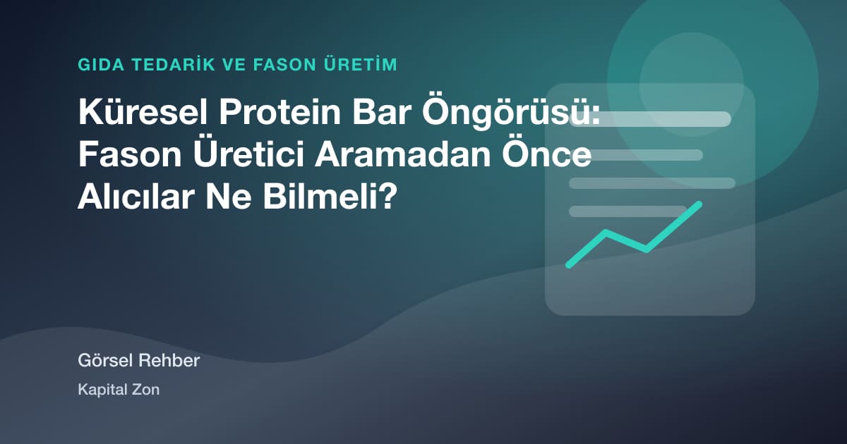 Küresel Protein Bar Öngörüsü: Fason Üretici Aramadan Önce Alıcılar Ne Bilmeli?