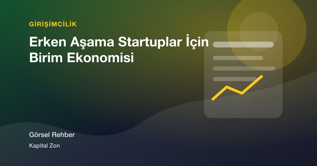Erken Aşama Startuplar İçin Birim Ekonomisi
