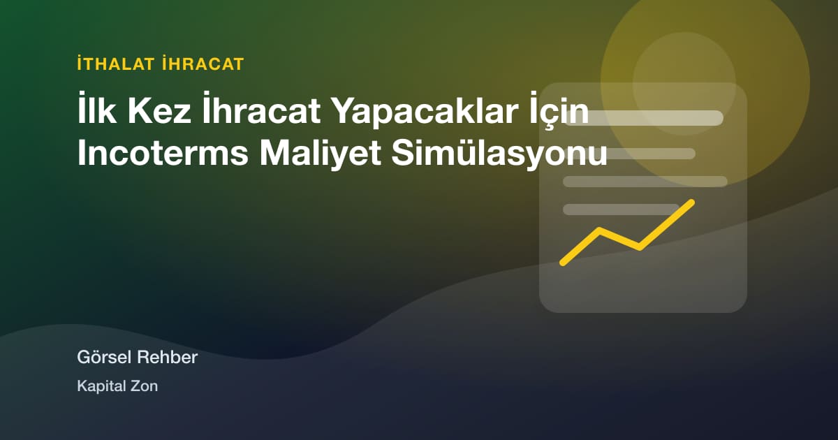 İlk Kez İhracat Yapacaklar İçin Incoterms Maliyet Simülasyonu