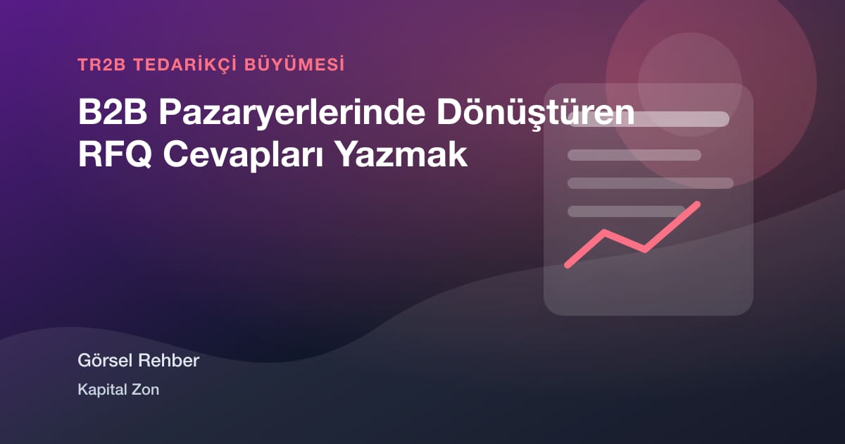 B2B Pazaryerlerinde Dönüştüren RFQ Cevapları Yazmak