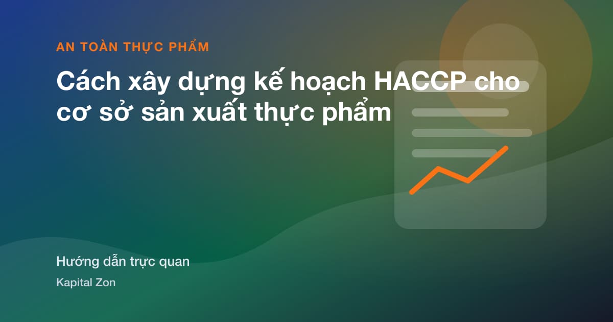 Tóm tắt trực quan cho Cách xây dựng kế hoạch HACCP cho cơ sở sản xuất thực phẩm
