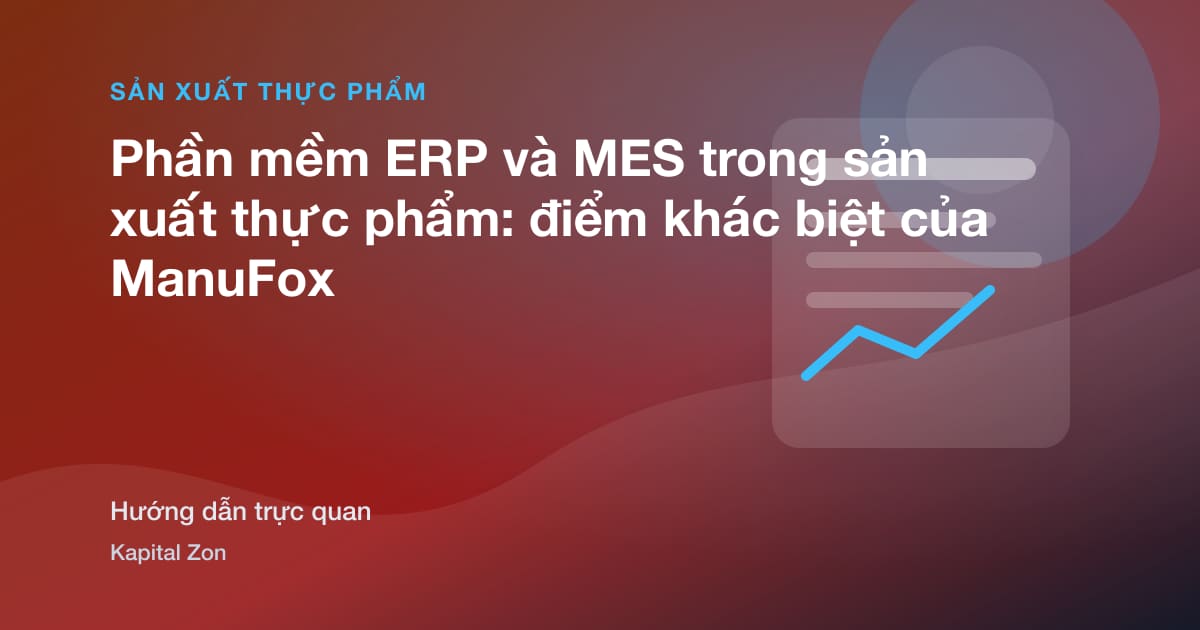 Tóm tắt trực quan cho Phần mềm ERP và MES trong sản xuất thực phẩm: điểm khác biệt của ManuFox