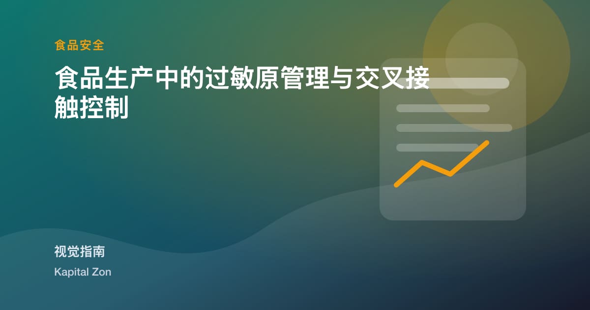 食品生产中的过敏原管理与交叉接触控制